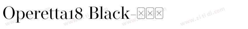 Operetta18 Black字体转换